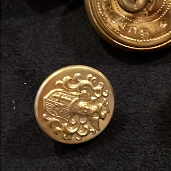 Lot Antique Superior Quality brass military buttons eagle crest of arms - Picture 2 of 6